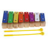 Maxbell Maxbell 1 Set Wooden Kids Toys 8 Notes Xylophone Sound Brick Block with 2Pcs Mallets Sticks