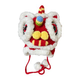 Maxbell Chinese Lion Dance Hat Skiing Soft Thermal Hat Cold Weather Winter Warm Hat