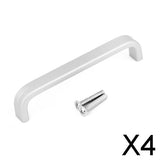 Maxbell 4x96mm Door Drawer Pull Knob Cabinet Handle Hardware - Matte Silvery