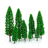 Maxbell 30Pieces Green Model Trees 1/150 HO N Layout Train Railway Scenery Building