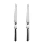 Maxbell Maxbell 2x Stainless Steel Nail File Pusher Manicure Pedicure Kit Nail Art Tool