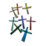 Cross Decor Paper Christians Art Collection Colorful for Window Baptism Room
