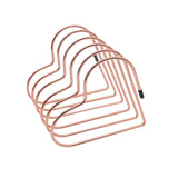 Maxbell Book Stand Flexible Desk Book Storage Rack for Table Decor Living Room Hotel Rose Gold
