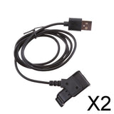 Maxbell 2xFor Garmin VIRB X & XE GPS Action Camera USB Data Sync Charging Cable Dock