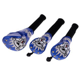 Maxbell Maxbell 3 Pack Durable Skull Head Golf Cover Headcover for Driver Fairway Wood Blue