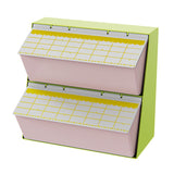 Maxbell Tea Bag Organizer Multi Functional Tea Chest for Living Room Bathroom Dining pink green