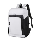 Maxbell Tennis Backpack Waterproof Oxford for Men Women for Outdoor Commuting Travel Black White