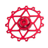 Maxbell 13/15T Ceramic Bearing Jockey Pulley Wheel Bike Rear Derailleur Red 13T - Aladdin Shoppers