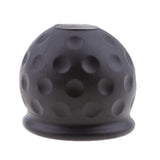 Maxbell 2pcs Black Tow Bar Ball Cover Cap Car Towing Hitch Towball Trailer Van 50mm