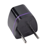 Maxbell Europe Plug Converter AU/UK/US/CN to Europe Compact for Home Household Hotel Black
