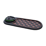 Maxbell Multifunction Car Anti Slip Mat Automotive PVC Nonslip Pad Auto Phone Holder Brown Grid Black