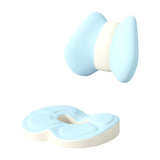 Maxbell Low Back Pillow Chair Cushion and Donut Pillow Hemorrhoid Tailbone Cushion Blue