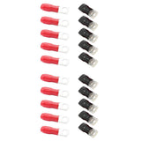 Maxbell 20x 35mm2/25mm2 Copper Tube Terminals Battery Welding Cable Lug Ring Crimps