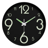 Maxbell Glow in The Dark Clock Decorative Hanging Clock for Office Dining Room Decor Style E