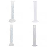 Maxbell 4Pcs 25ml/ 50ml/100ml/250ml Plastic Graduated Laboratory Measuring Cylinder