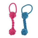 Maxbell 2Pcs Pet Puppy Dog Cotton Rope Chew Toys for Teeth Cleaning Knot Rope L