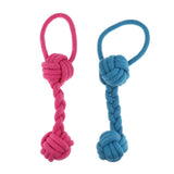 Maxbell Maxbell 2Pcs Pet Puppy Dog Cotton Rope Chew Toys for Teeth Cleaning Knot Rope L