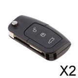 Maxbell 2xCar 3-Button Remote Key Fob 433Mhz 4D-60 Chip for Ford BA Falcon FPV XR6 SX