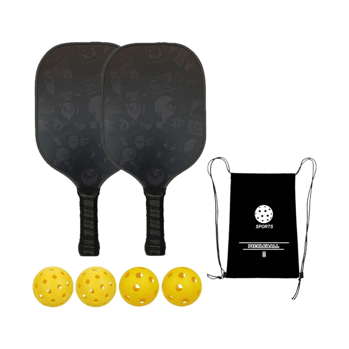 Maxbell Maxbell Pickleball Ball Paddles Practical 4 Balls for Men Women Player Professionals