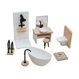 1/12 Dollhouse Bathroom Set Classic Dollhouse Decor Miniature Furniture Toys