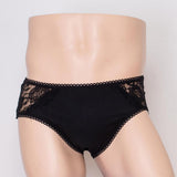 Maxbell Maxbell Men's Sexy Spandex Underwear Boxer Briefs Underpants Free Size Black