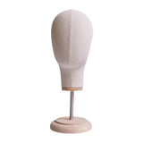 Maxbell Mannequin Head Model Wig Hat Display Holder for Shopping Mall Styling Drying Beige