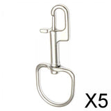 Maxbell 5xStainless Steel Swivel Snap Hook Clip for Scuba Diving Part Tool Accessories 110mm