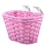 Maxbell Maxbell Bike Basket Detachable Multifunction Bicycle Basket for Boys Children Sports Pink
