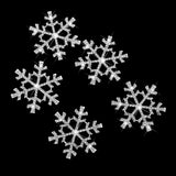 Maxbell 5pcs 33mm Crystal  SnowFlake Buttons For Scrapbooking Craft Hair Clip Decor