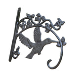 Maxbell Hanging Planter Flower Pots Bracket Metal Plant Hangers for Fence Wind Chime Hummingbird