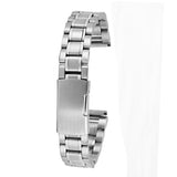 Set Of 5PCS Stainless Steel Metal Straight End Watch Band Strap With Spring Bars 16mm Silver