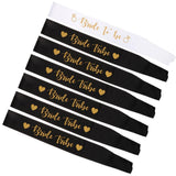 7 Pack Bride To Be Bride Tribe Sash Bridal Shower Hen Party Fancy Dress - Aladdin Shoppers