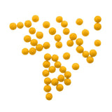 Maxbell Maxbell 30pcs/Pack Round Fishing Beads Eva Assorted Bead Hard Floating Ball Yellow