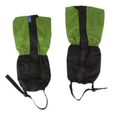 Maxbell 1 Pair Adult's Fleece Thermal Waterproof Snow Gaiters Cover - Green Black