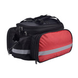 Maxbell Bicycle Trunk Rear Rack Bag Bike Pannier Cycling Gear for Mountain Bike Red - Aladdin Shoppers