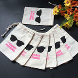 Maxbell 10x Hen Party Hangover Kit Bags I Regret Nothing Sunglasses Muslin Bags Kit - Aladdin Shoppers