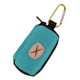 Maxbell Dog Poop Bag Holder Waste Bag Carrier Zippered Pouch for Travel Walking Lake Blue