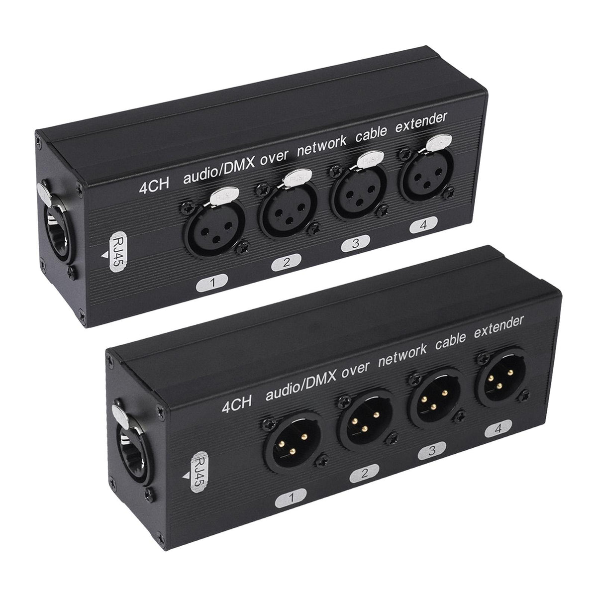 Maxbell 4 Channel 3 Pin Multi Network Cable Breakout Sturdy Portable for Home Studio