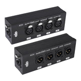 Maxbell 4 Channel 3 Pin Multi Network Cable Breakout Sturdy Portable for Home Studio