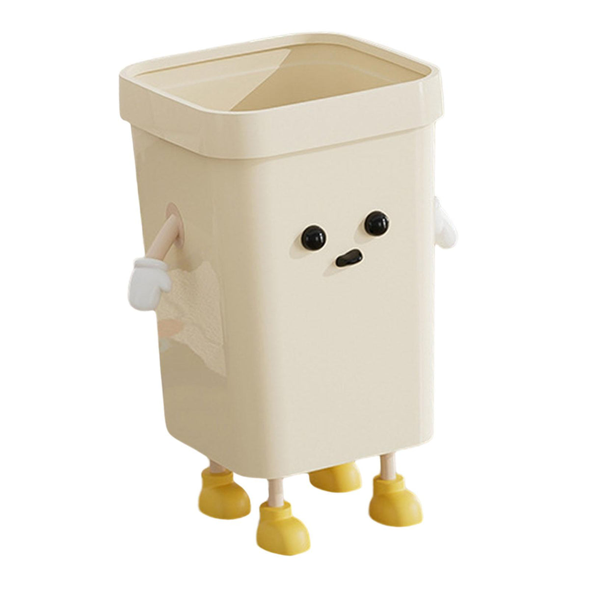 Maxbell Creative Trash Can Cartoon Rubbish Container for Living Room Bathroom Office Small Standing
