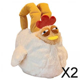 Maxbell 2xChicken Bag Adorable Lightweight Commuter Bag for Backpacking Party Shopping