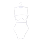 Maxbell Swimsuit Hanger Bikini Swimwear Hanging Rack for Boutiques Window Beachwear Women White