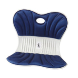 Maxbell Back Posture Corrector Back and Support for Office Computer Chair Floor Seat Dark Blue