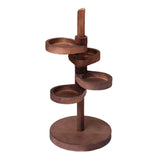 Maxbell Jewelry Organizer Desktop Jewelry Display Stand for Rings Earrings Bracelets Brown