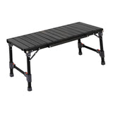 Maxbell Outdoor Folding Table Furniture Portable Igt Table for Fishing Picnic Garden Black 88x38.5x38.5cm