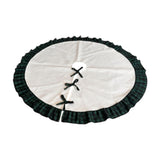 Christmas Tree Skirt Christmas Tree Decoration for Hotel Home Party Supplies Black Green 92cm