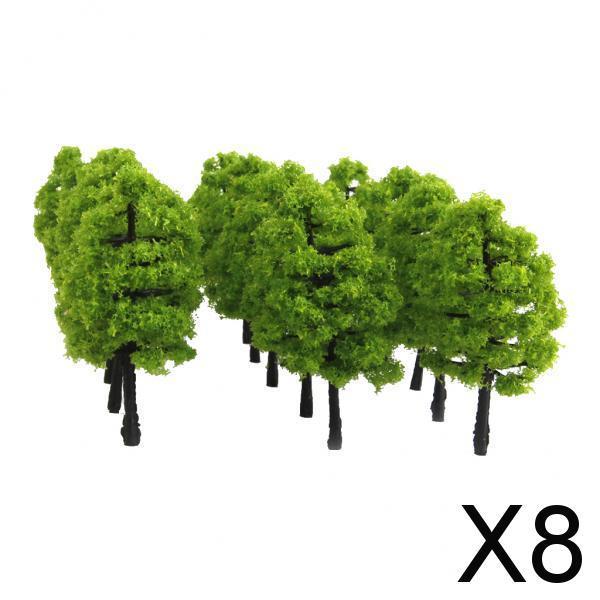 Maxbell 8x20x Model Trees Scenery 1:100 HO Scale Tree Landscape Layout Light Green