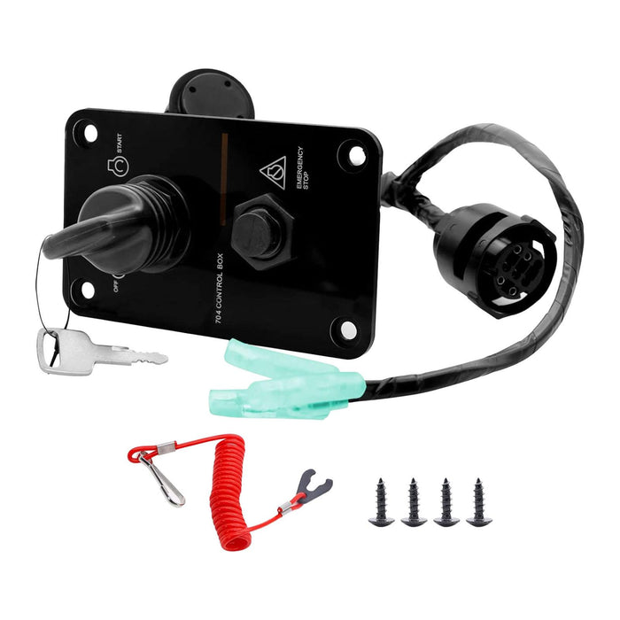 Maxbell Single Engine Key Switch Panel Assembly Part 704-82570-11-00 for Yamaha