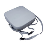 Maxbell Kids Booster Seat Cushion Chair Mat with Straps Children Dining Seat Booster Light Grey