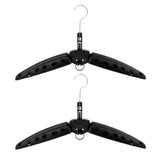 Maxbell 2Pc Multi Purpose Travel Folds Hanger for Scuba Diving Wetsuit Drysuit Black